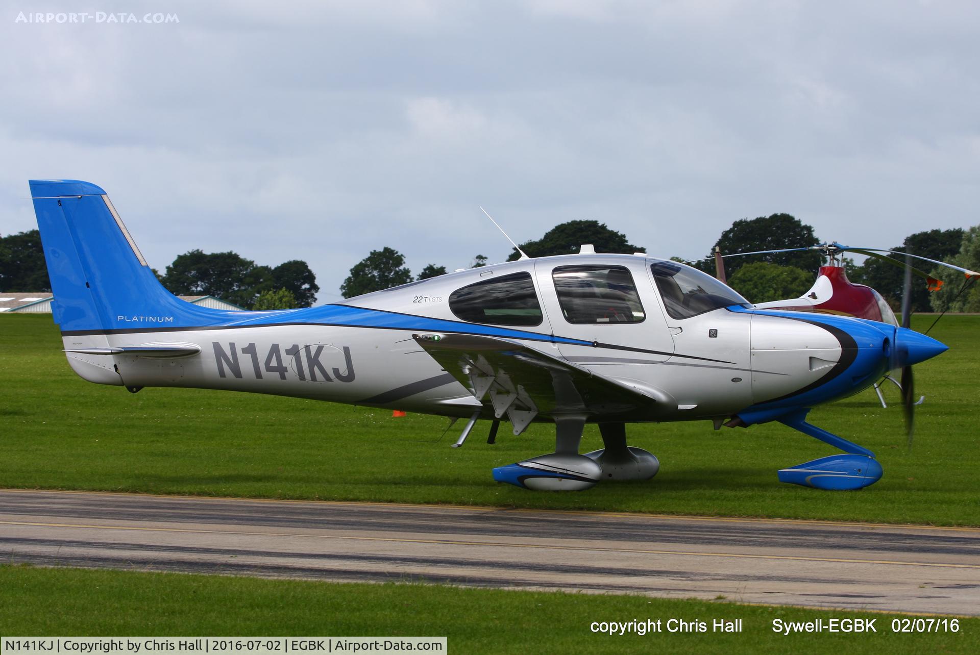N141KJ, 2014 Cirrus SR22T C/N 0832, at Aeroexpo 2016