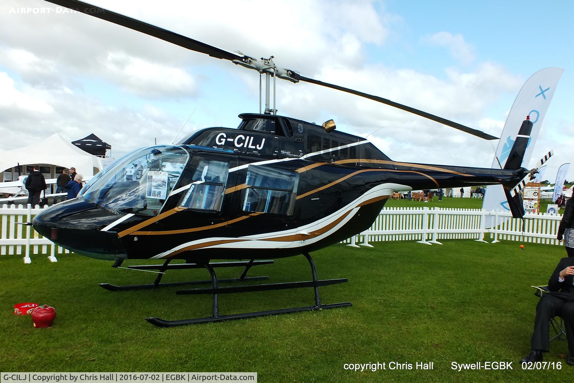 G-CILJ, 1973 Bell 206B JetRanger III C/N 1153, at Aeroexpo 2016