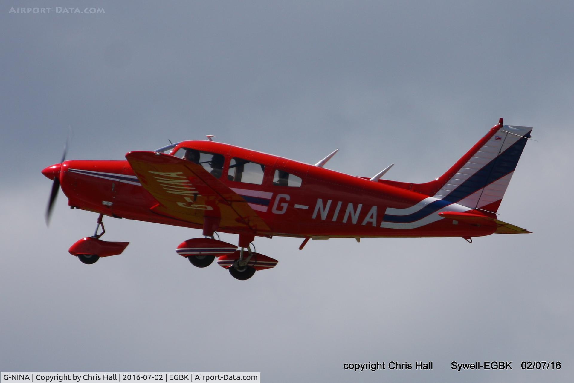 G-NINA, 1977 Piper PA-28-161 Cherokee Warrior II C/N 28-7716162, at Aeroexpo 2016