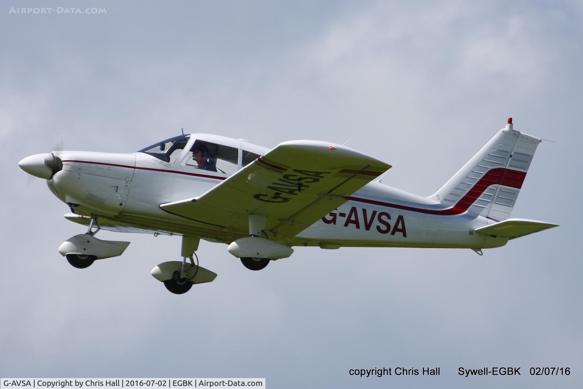 G-AVSA, 1967 Piper PA-28-180 Cherokee C/N 28-4184, at Aeroexpo 2016