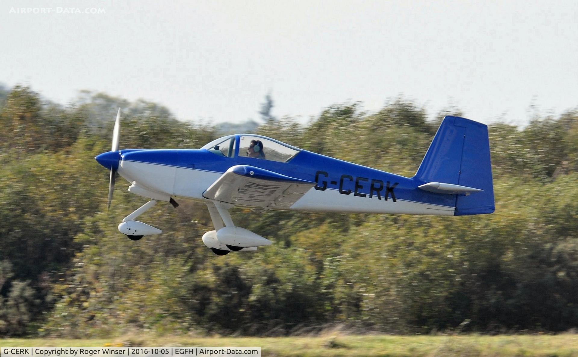 G-CERK, 2007 Vans RV-9A C/N PFA 320-14049, Resident RV-9A departing Runway 10.