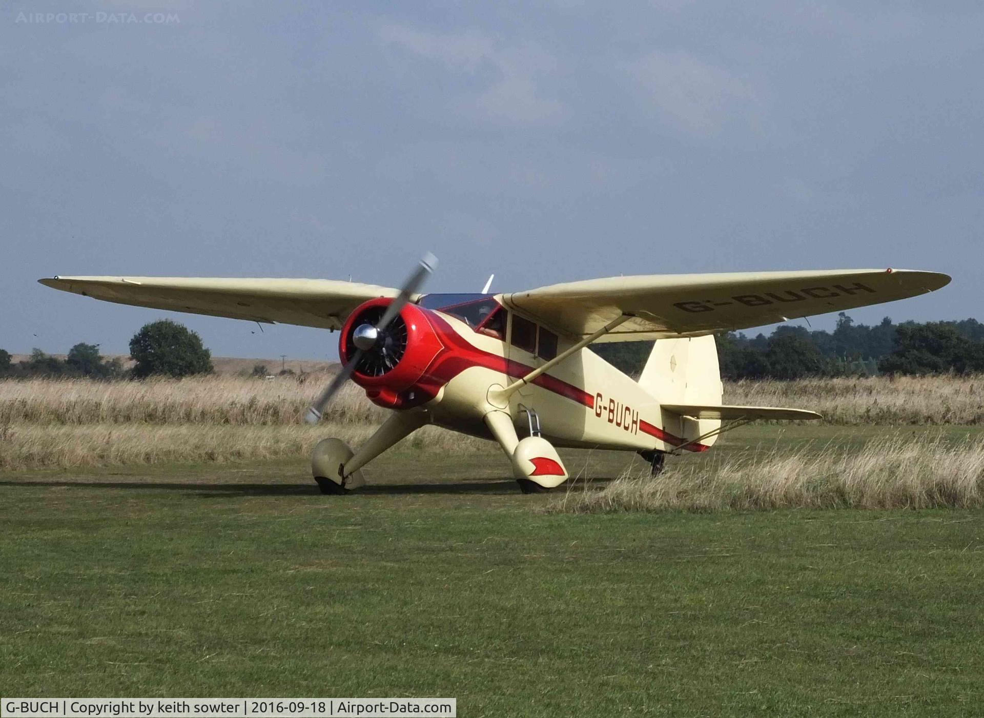 G-BUCH, 1943 Stinson V77 (AT-19) Reliant C/N 77-381, Visitor to Stow Maries