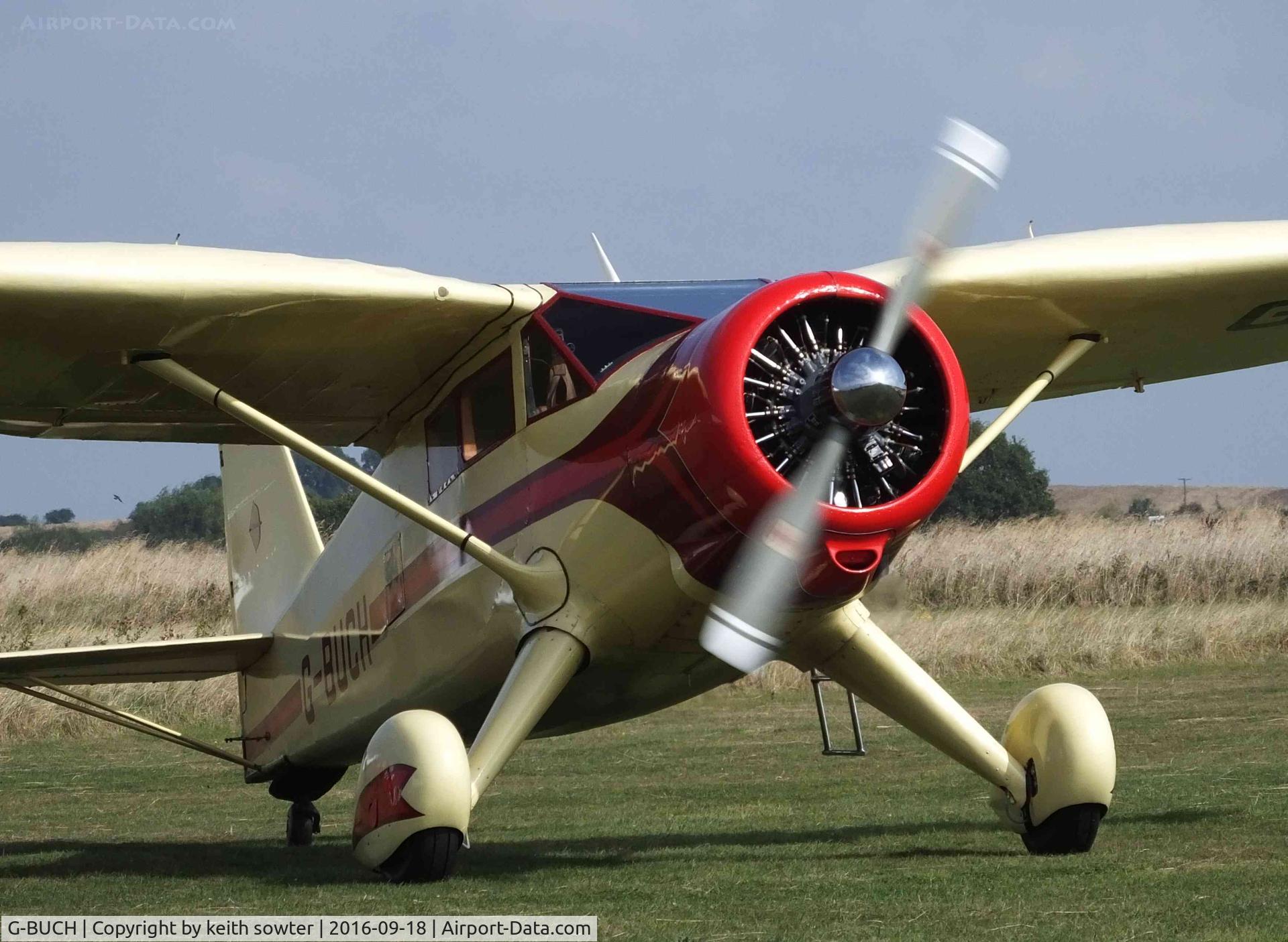 G-BUCH, 1943 Stinson V77 (AT-19) Reliant C/N 77-381, At Stow Maries