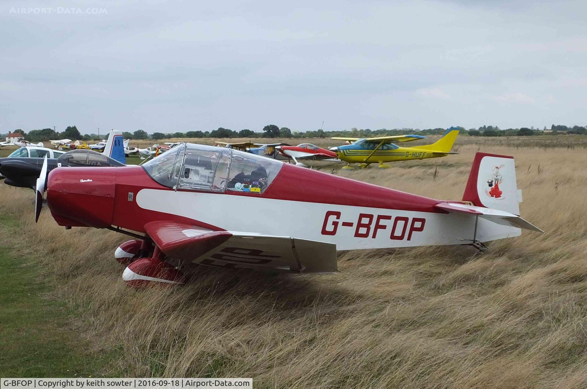 G-BFOP, 1957 Jodel (Wassmer) D-120 Paris-Nice C/N 32, Visiting Stow MAries