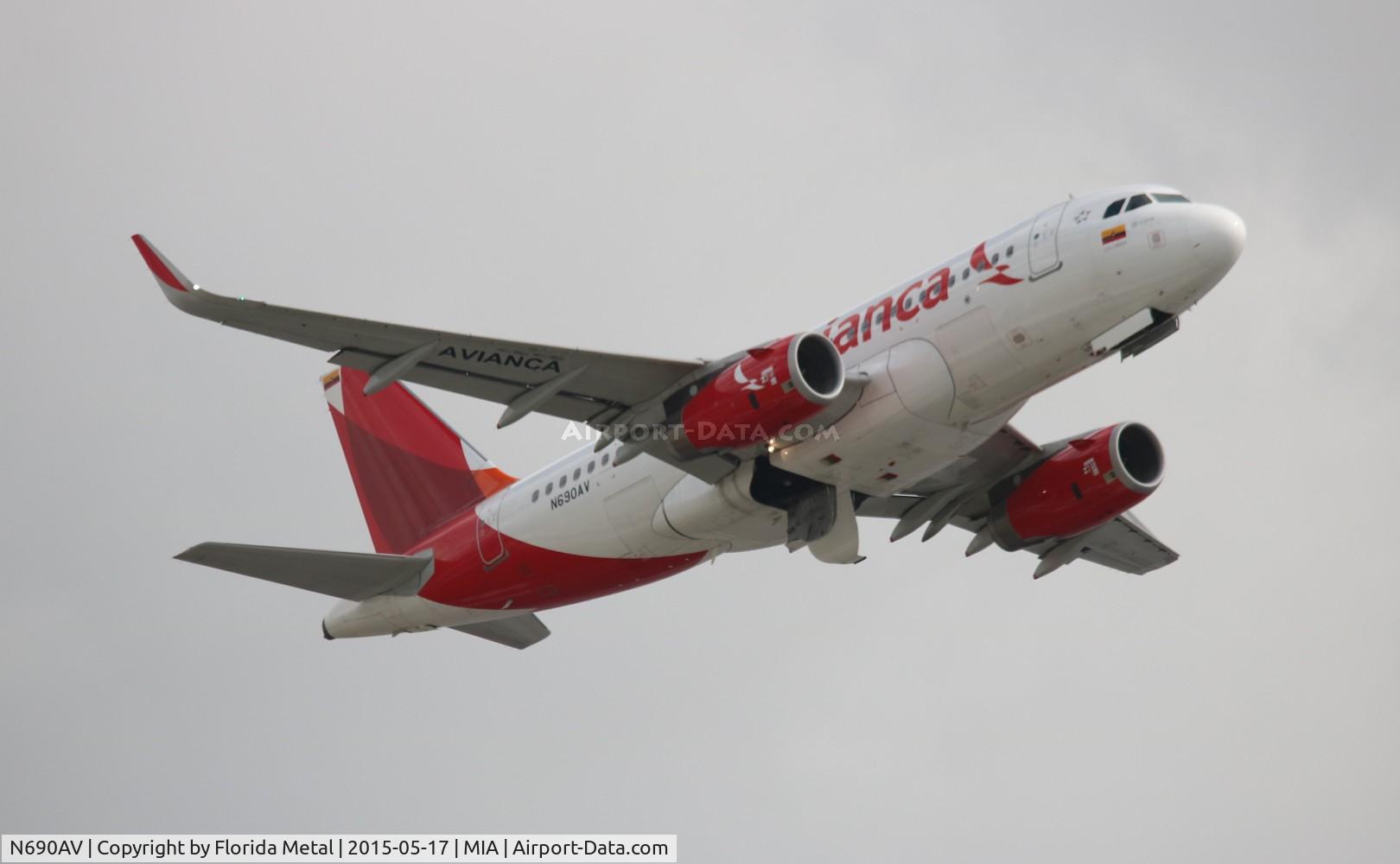 N690AV, 2014 Airbus A319-132 C/N 5944, Avianca