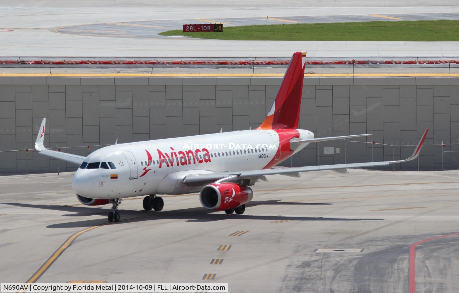 N690AV, 2014 Airbus A319-132 C/N 5944, Avianca