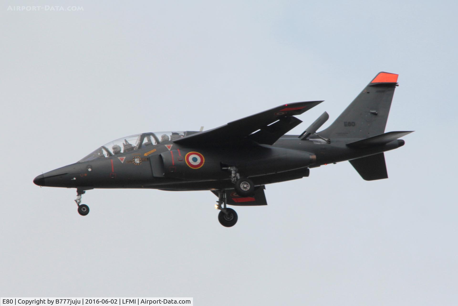 E80, Dassault-Dornier Alpha Jet E C/N E80, use by EPNER