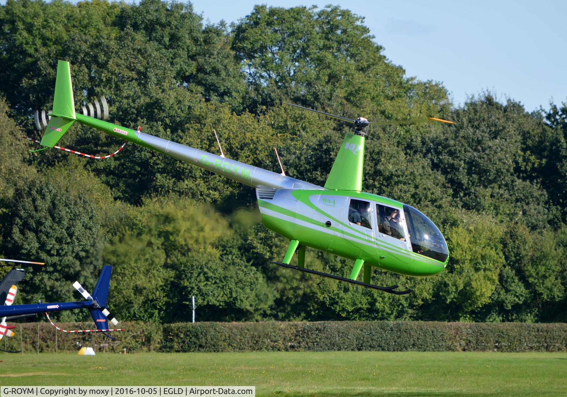 G-ROYM, 2008 Robinson R44 Raven II C/N 12295, Robinson R44 Raven II at Denham.