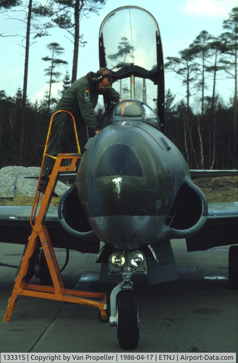 133315, Canadair CT-133A Silver Star C/N T33-315, A Canadian Armed Forces CT-133 being made ready for a mission from Jever Air base, Germany