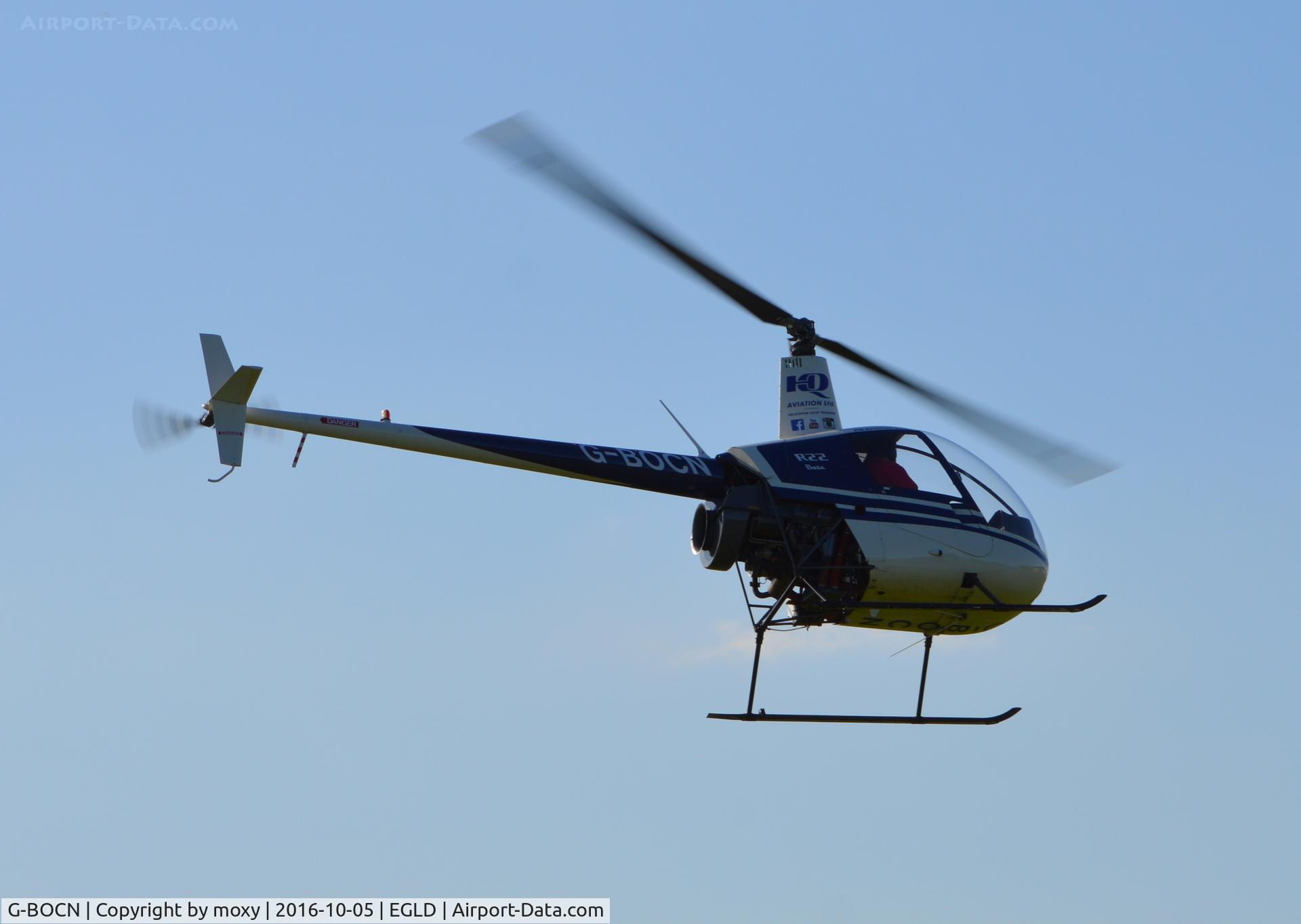 G-BOCN, 1987 Robinson R22 Beta C/N 0726, Robinson R22 Beta at Denham.
