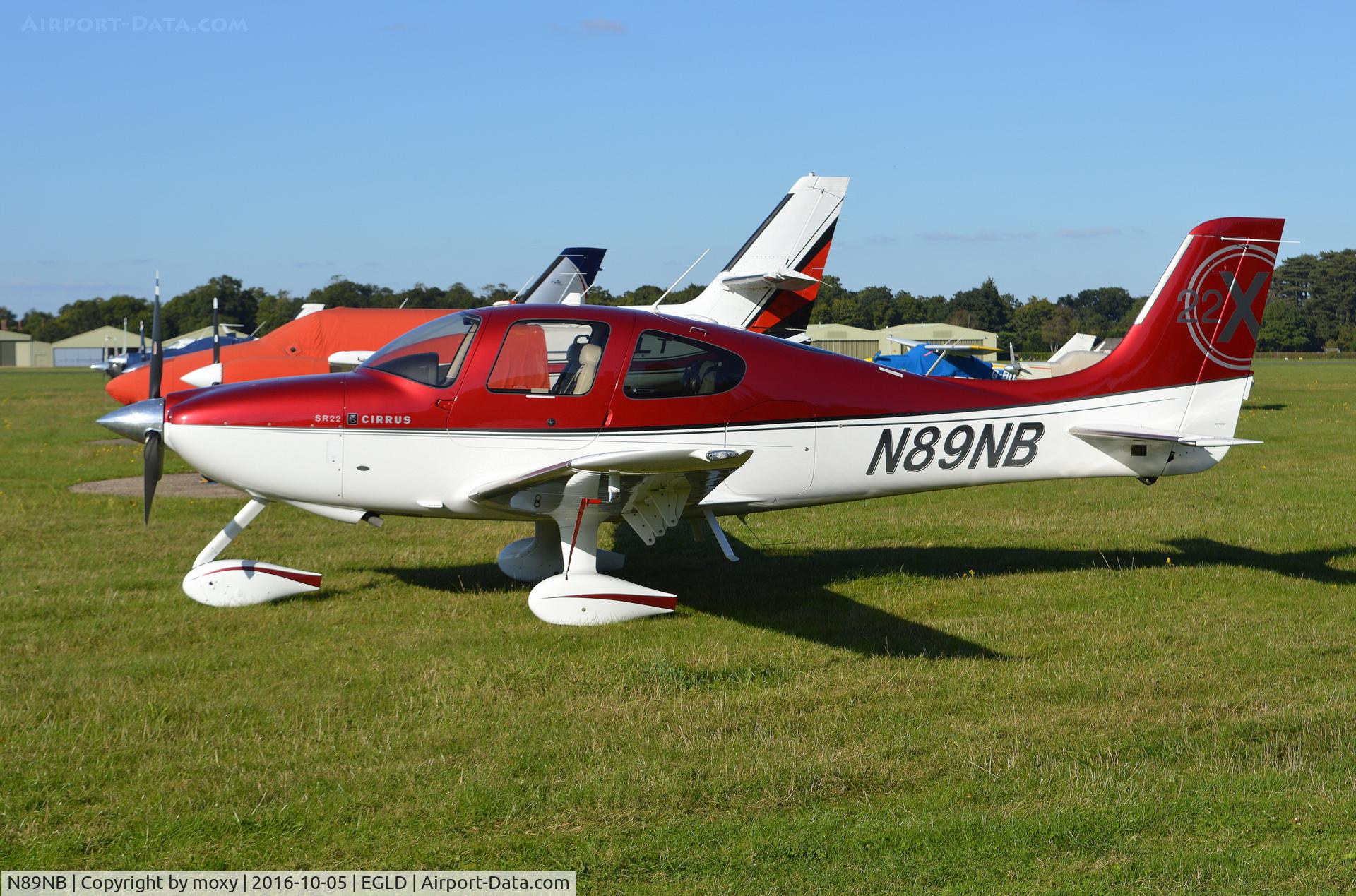 N89NB, Cirrus SR22X C/N 3680, Cirrus SR22X at Denham.