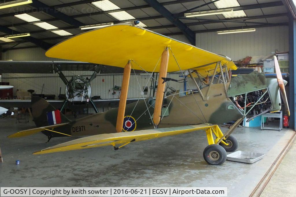 G-OOSY, 1943 De Havilland DH-82A Tiger Moth II C/N 85831, On maintenance
