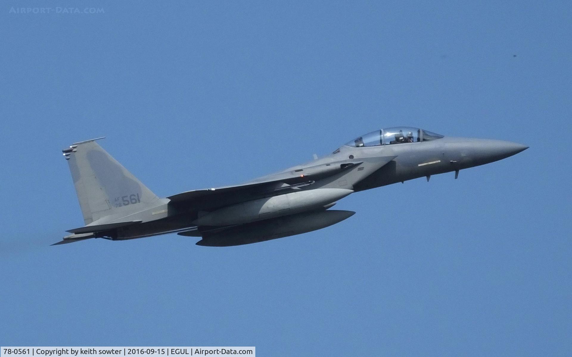 78-0561, 1978 McDonnell Douglas F-15D Eagle C/N 0450/D001, Climbing out
