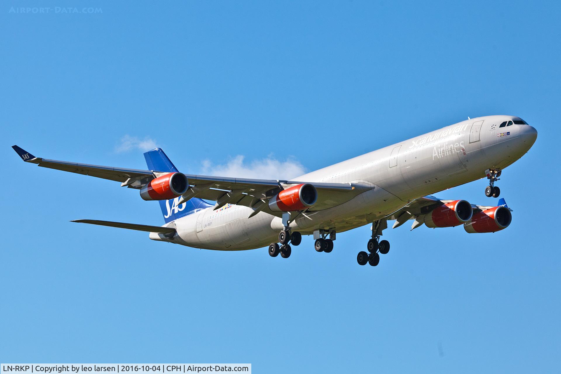 LN-RKP, 1997 Airbus A340-313X C/N 167, Copenhagen 4.10.16