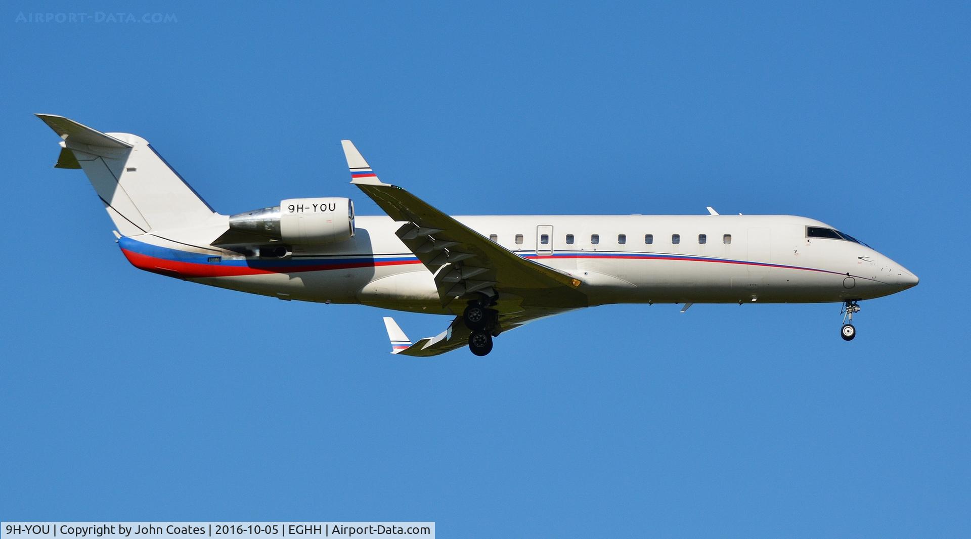 9H-YOU, 2008 Bombardier Challenger 850 (CL-600-2B19) C/N 8085, Arriving runway 08