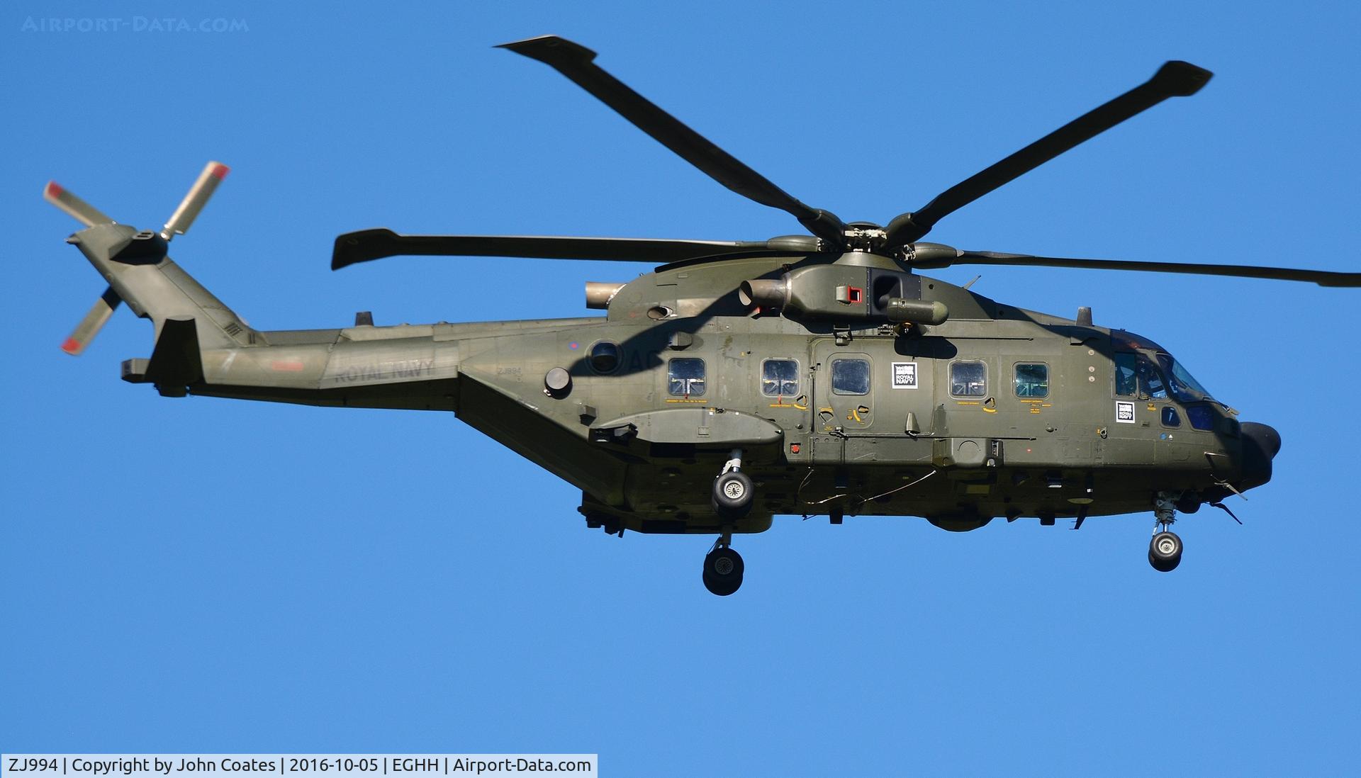 ZJ994, Westland Merlin HC.3A C/N 50121/512005/DEN05, Royal Navy Merlin coded AC