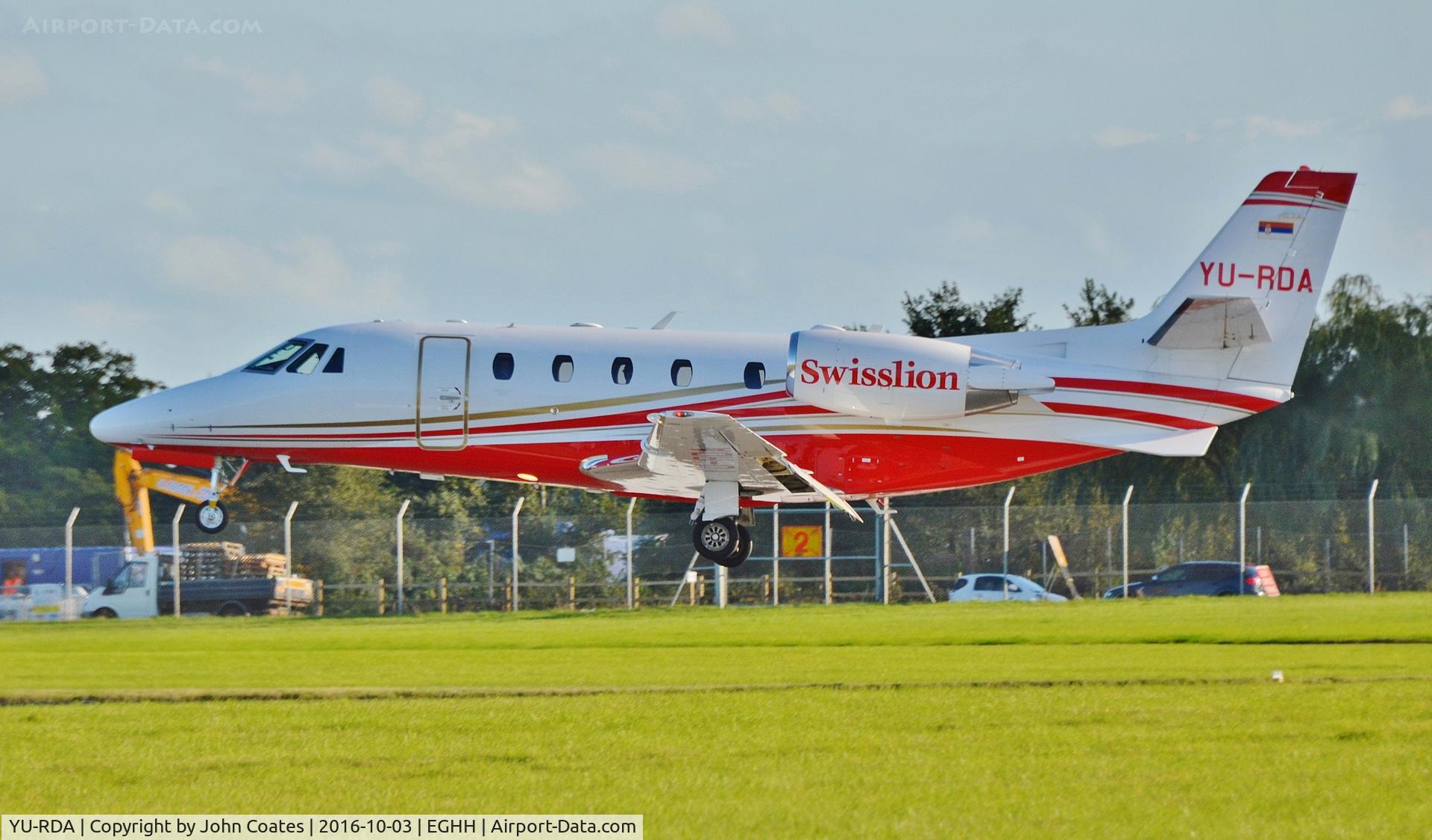 YU-RDA, 2015 Cessna 560XLS+ Citation Excel C/N 560-6199, About to touchdown 08