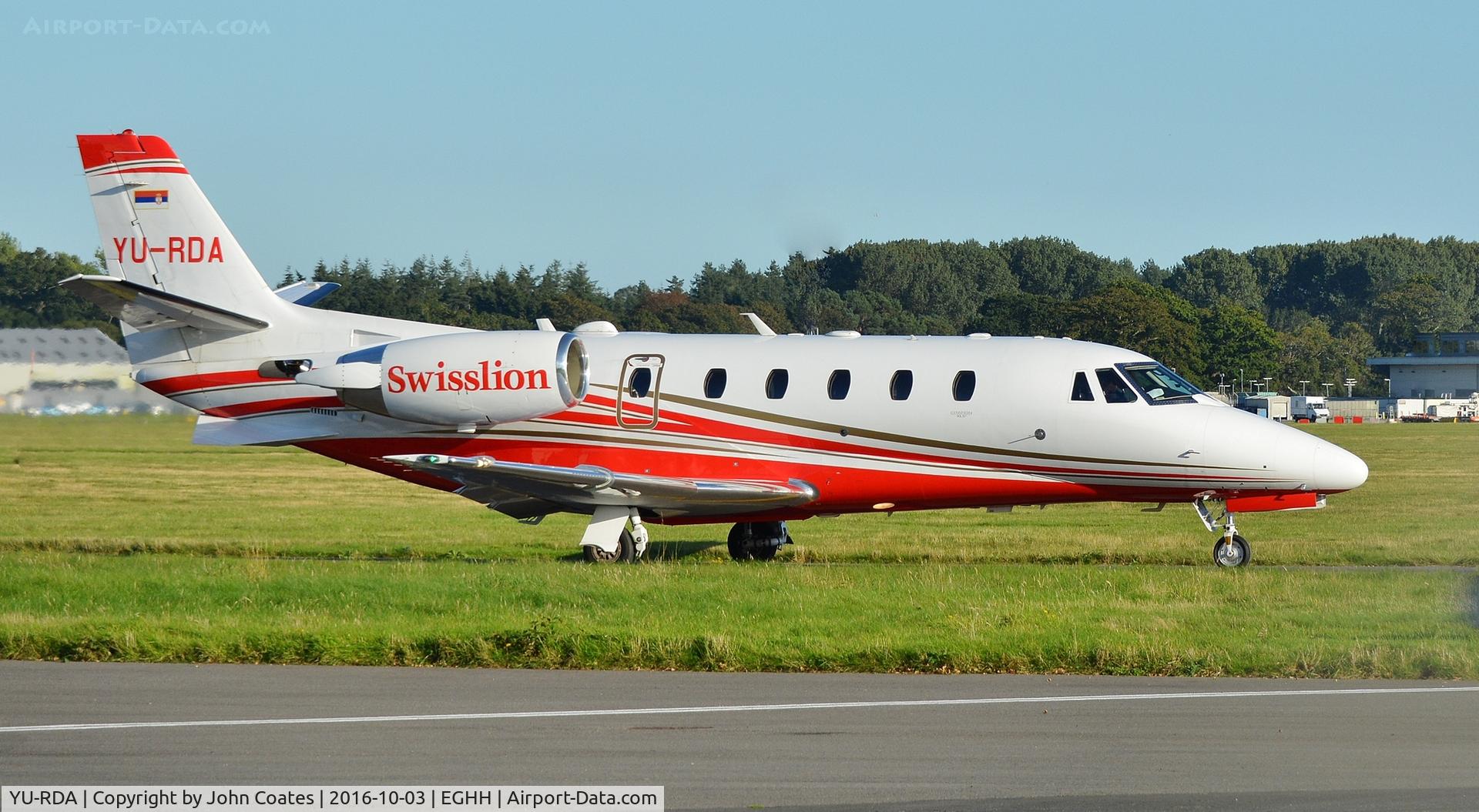 YU-RDA, 2015 Cessna 560XLS+ Citation Excel C/N 560-6199, Taxiing in on arrival