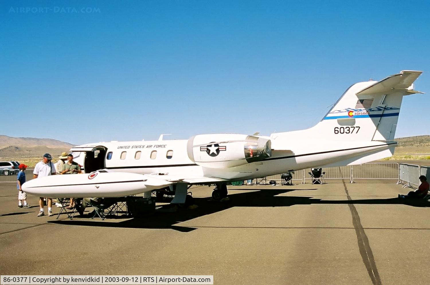 86-0377, 1985 Gates Learjet C-21A C/N 35A-629, At the 2003 Reno Air Races.
Colorado Air National Guard