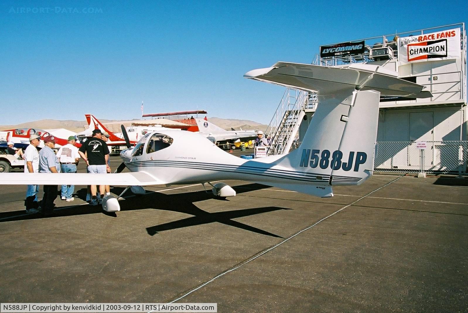 N588JP, 2003 Diamond DA-40 Diamond Star C/N 40.288, At the 2003 Reno Air Races.