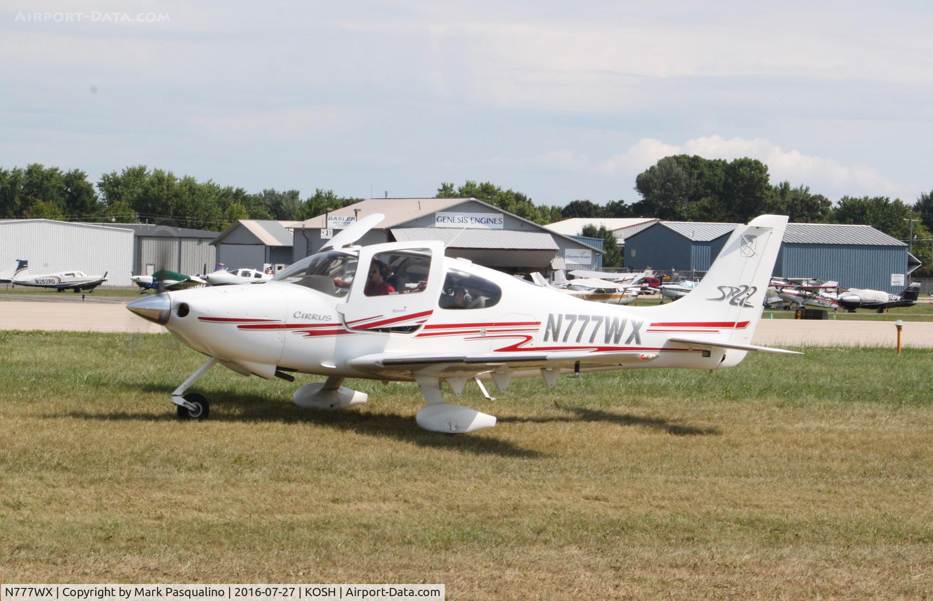 N777WX, 2003 Cirrus SR22 C/N 0452, Cirrus SR22