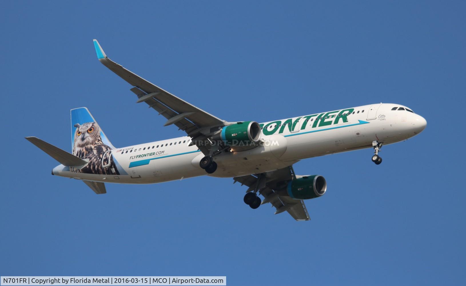 N701FR, 2015 Airbus A321-211 C/N 6793, Frontier Otto The Owl