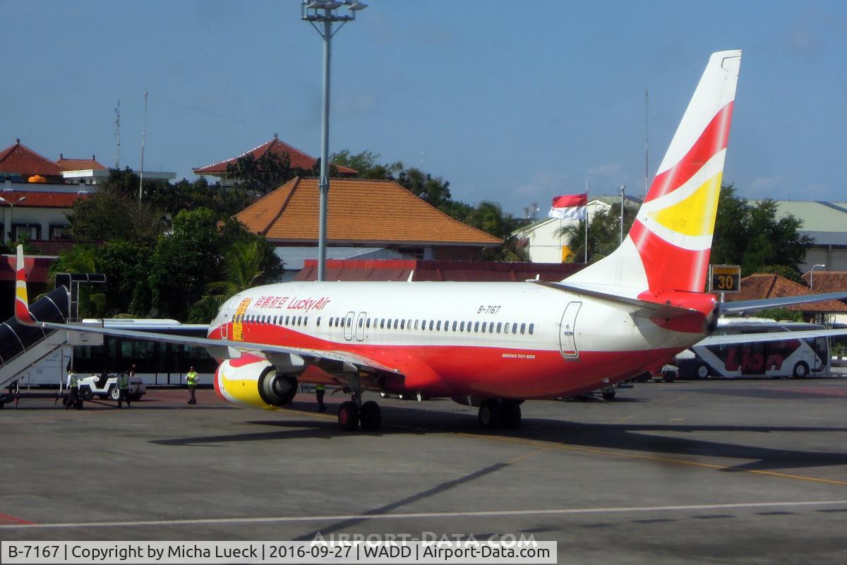 B-7167, 2015 Boeing 737-84P C/N 41591, In Bali