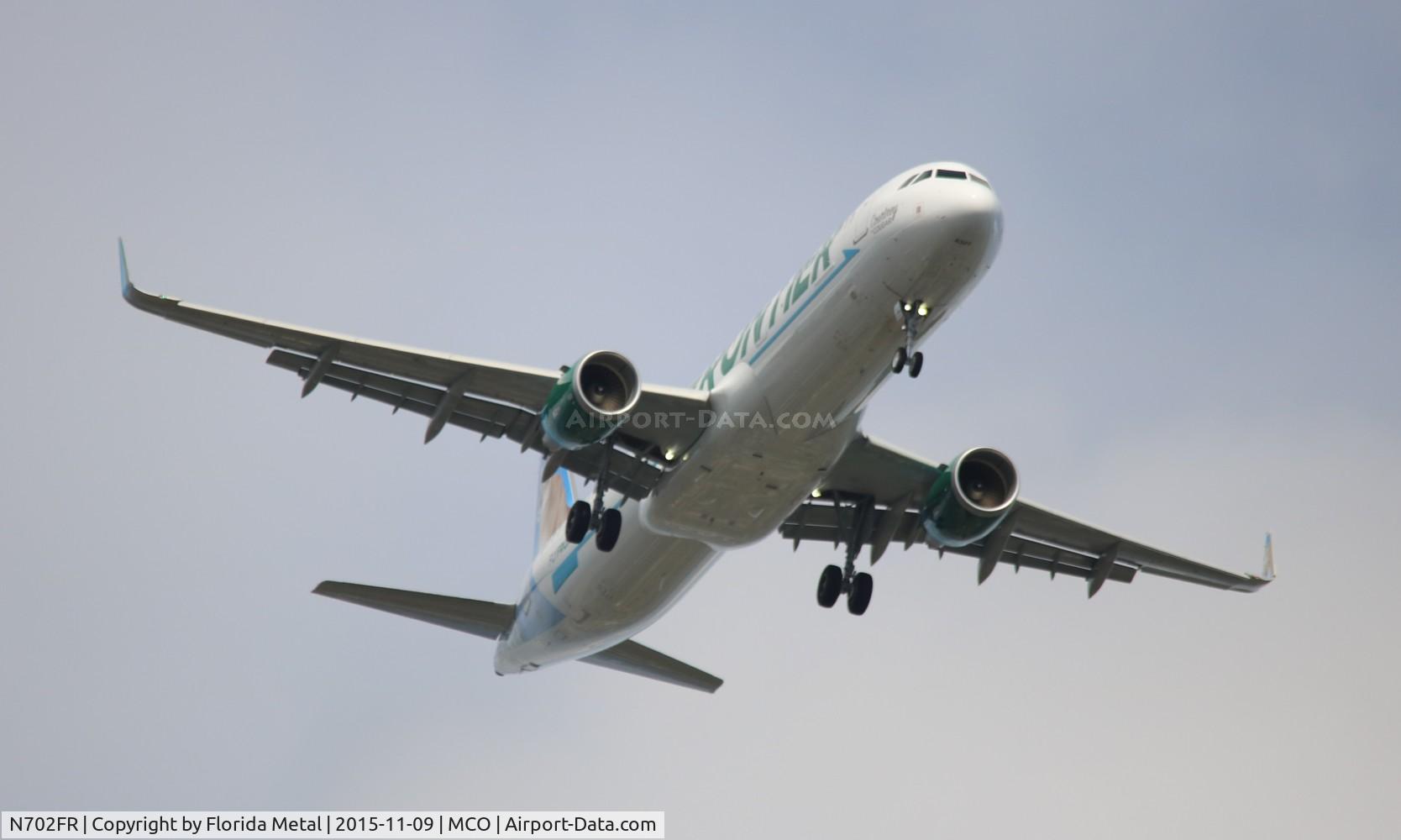 N702FR, 2015 Airbus A321-211 C/N 6825, Frontier Courtney the Cougar