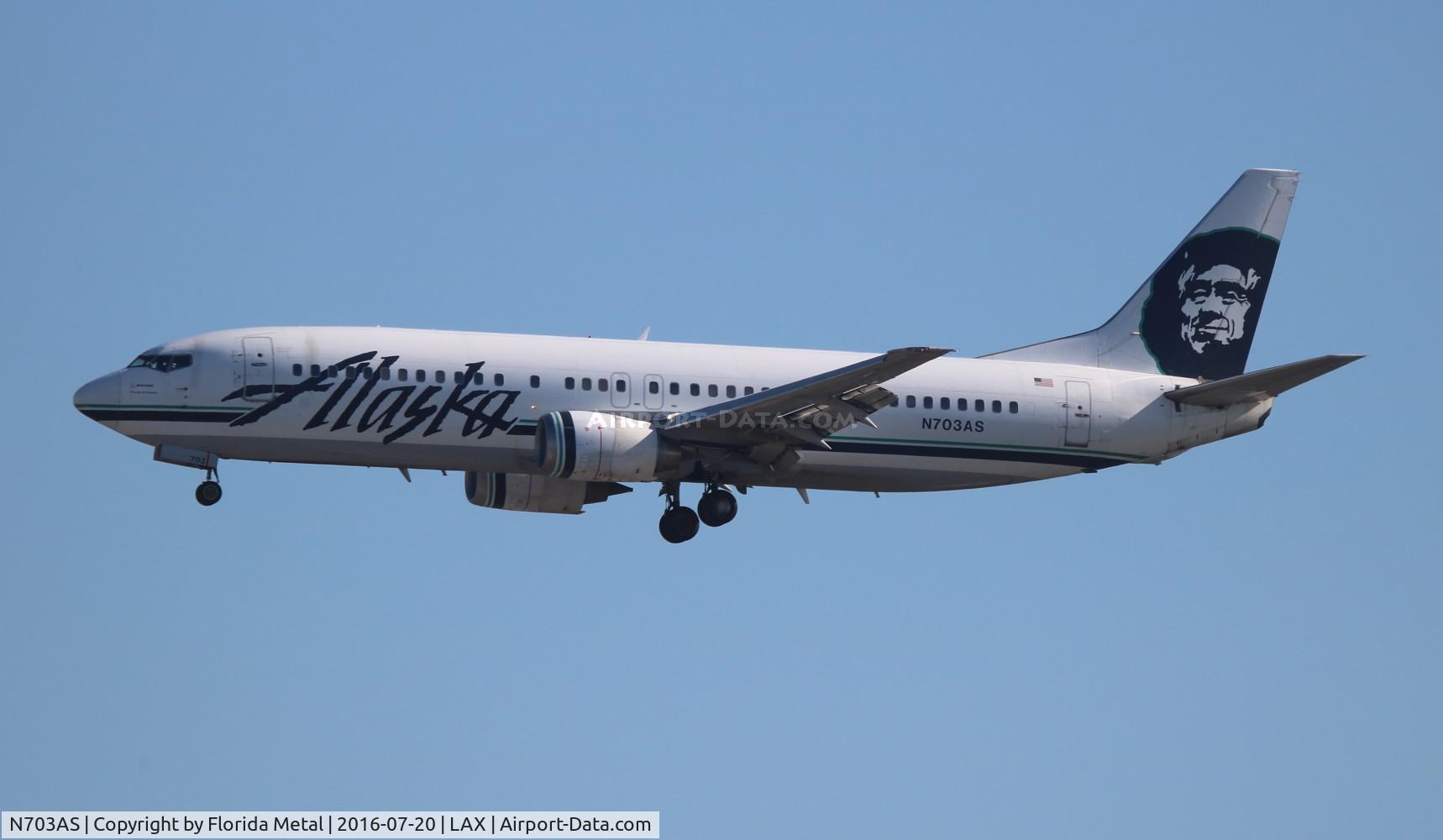 N703AS, 1998 Boeing 737-490 C/N 28893, Alaska