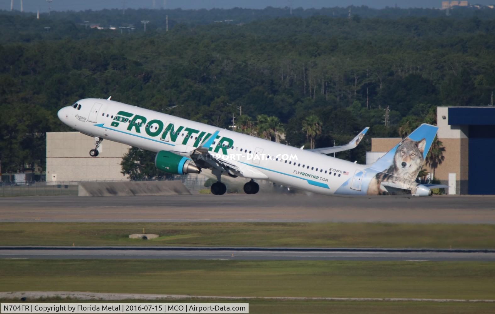 N704FR, 2015 Airbus A321-211 C/N 6845, Frontier Virginia the World
