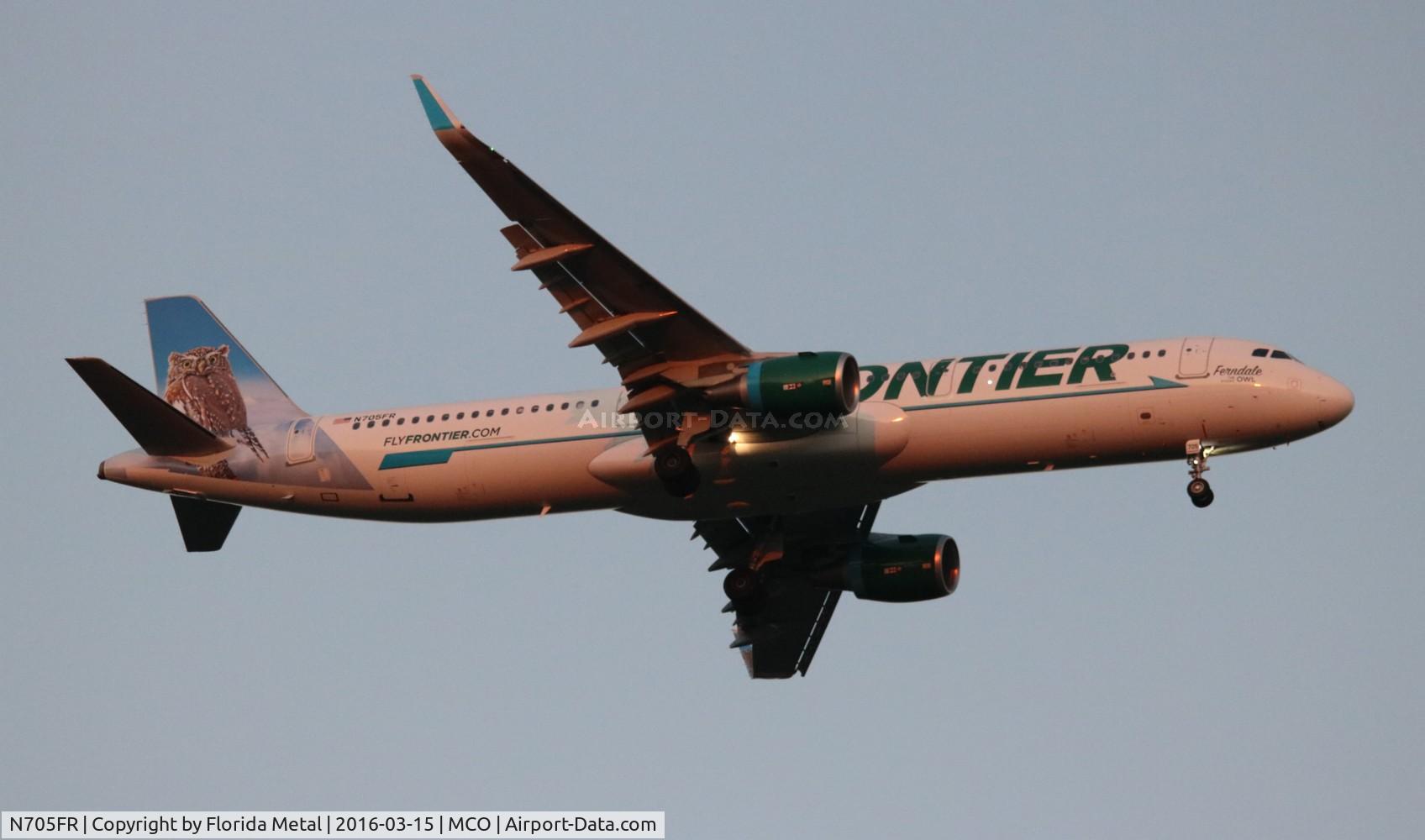 N705FR, 2015 Airbus A321-211 C/N 6891, Frontier Ferndale the Pygmy Owl