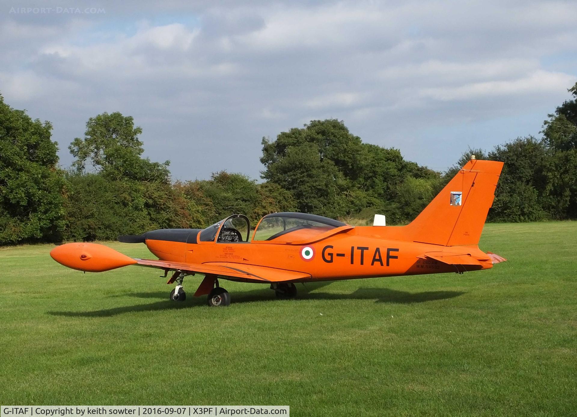G-ITAF, 1983 SIAI-Marchetti SF-260AM C/N 40-013/690, Visiting Priory Farm