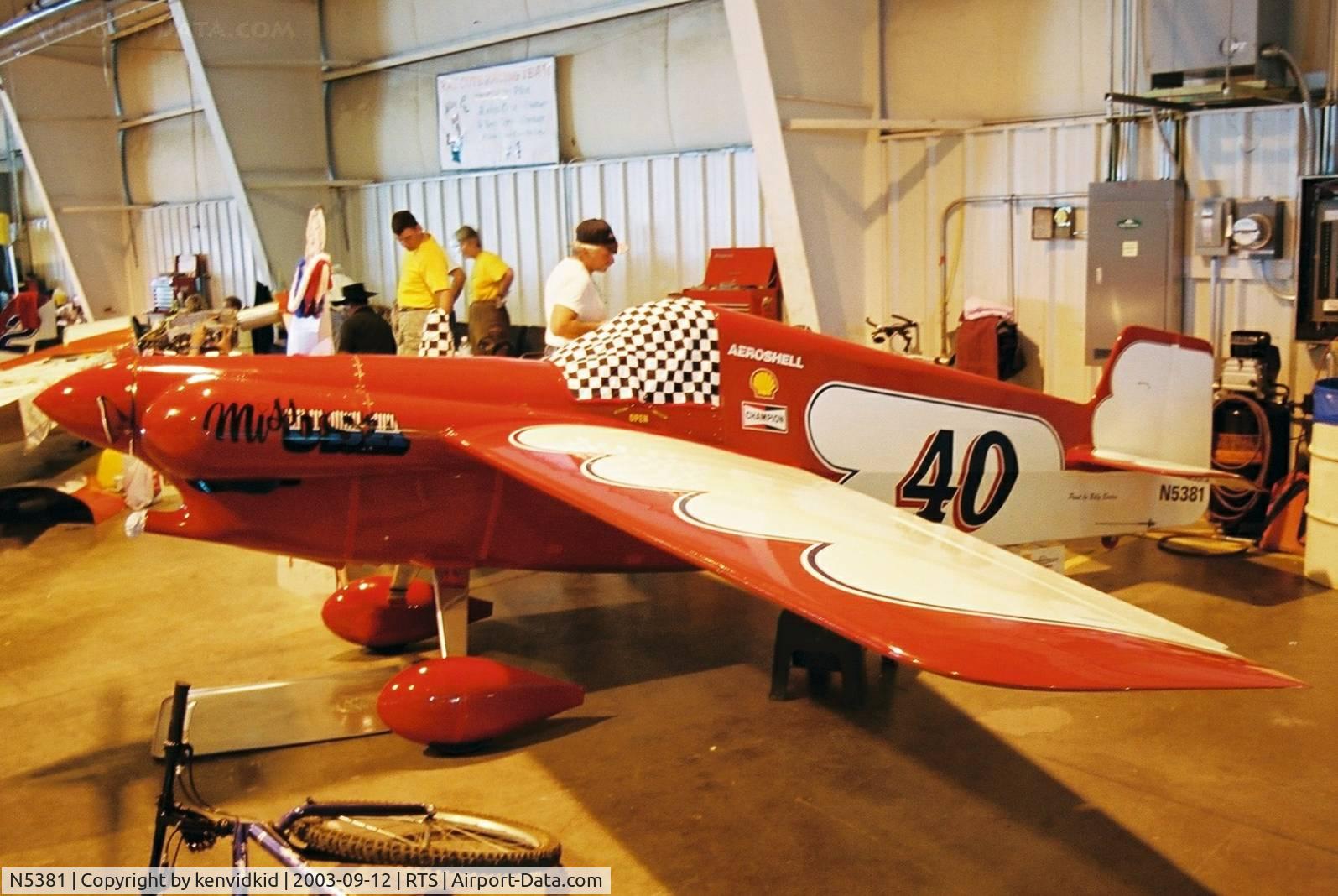 N5381, 1969 Cassutt IIIM C/N GDA-002, At the 2003 Reno Air Races.
