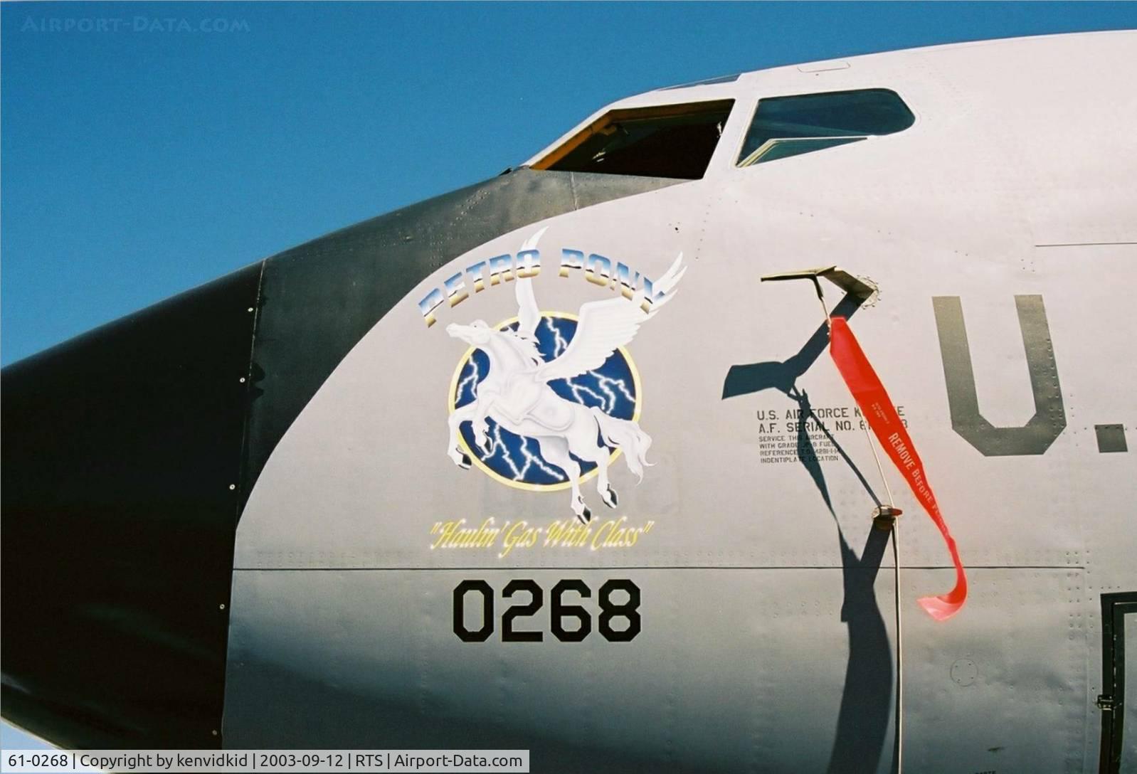 61-0268, 1961 Boeing KC-135E Stratotanker C/N 18175, At the 2003 Reno Air Races.