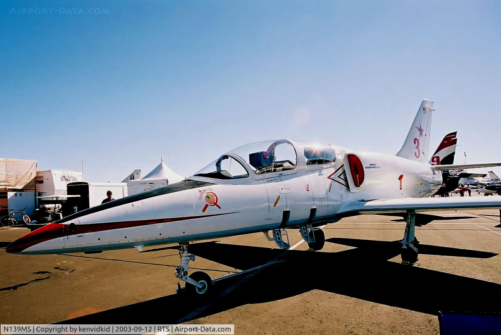 N139MS, 1980 Aero L-39C Albatros C/N 031611, At the 2003 Reno Air Races.