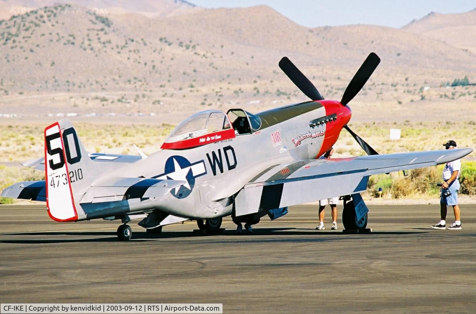 CF-IKE, 1944 North American F-51D Mustang C/N 122-39669, At the 2003 Reno Air Races.