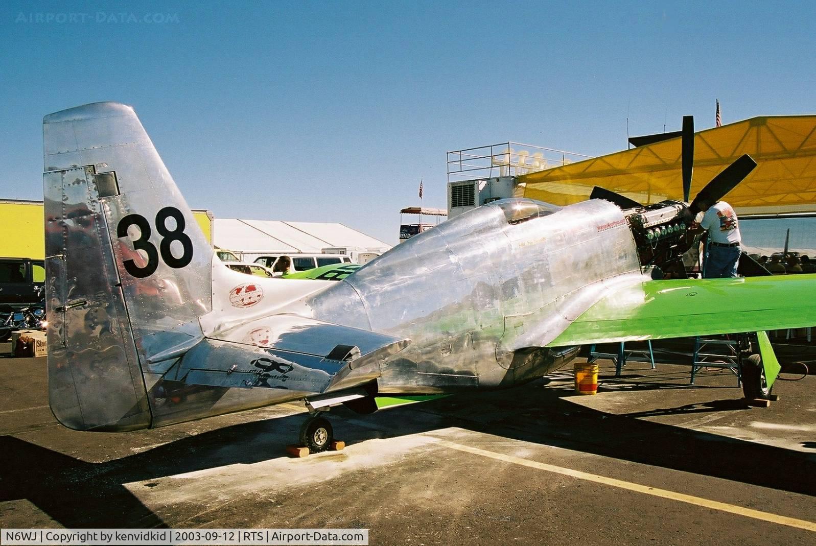 N6WJ, North American P-51 XR C/N 44-88, At the 2003 Reno Air Races.