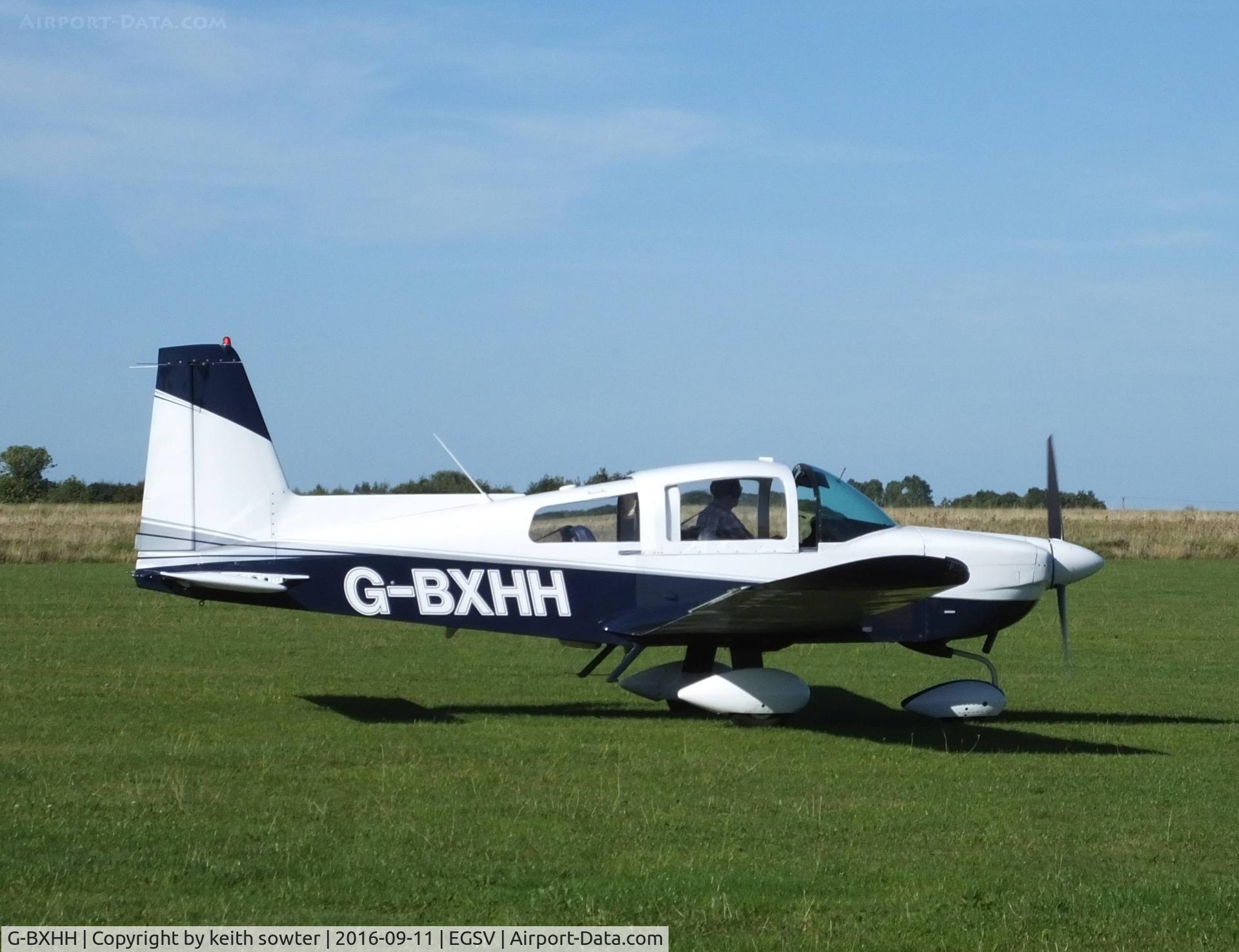 G-BXHH, 1976 Grumman American AA-5A Cheetah C/N AA5A-0105, TAXYING IN