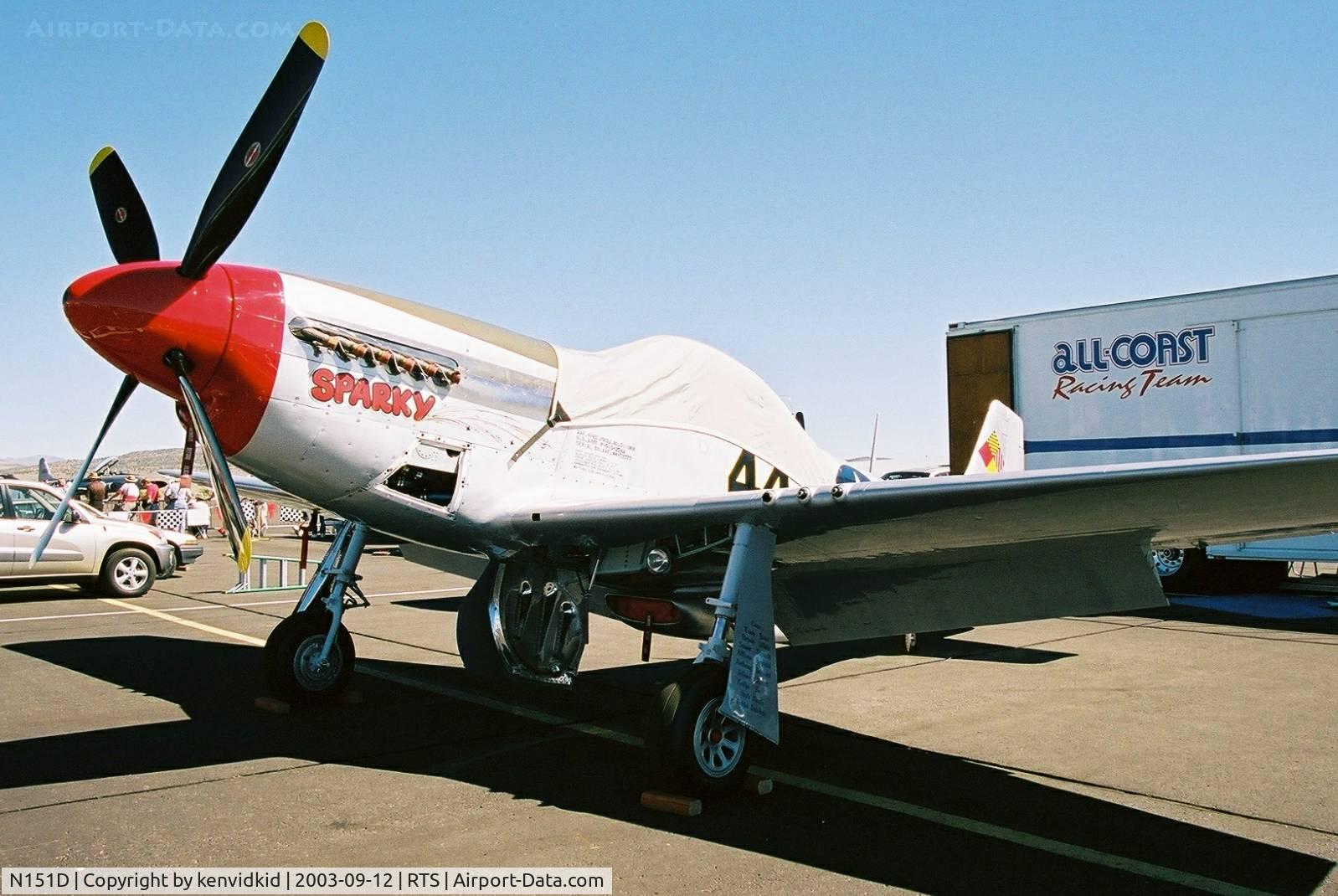 N151D, 1944 North American P-51D Mustang C/N 44-72777, At the 2003 Reno Air Races.
