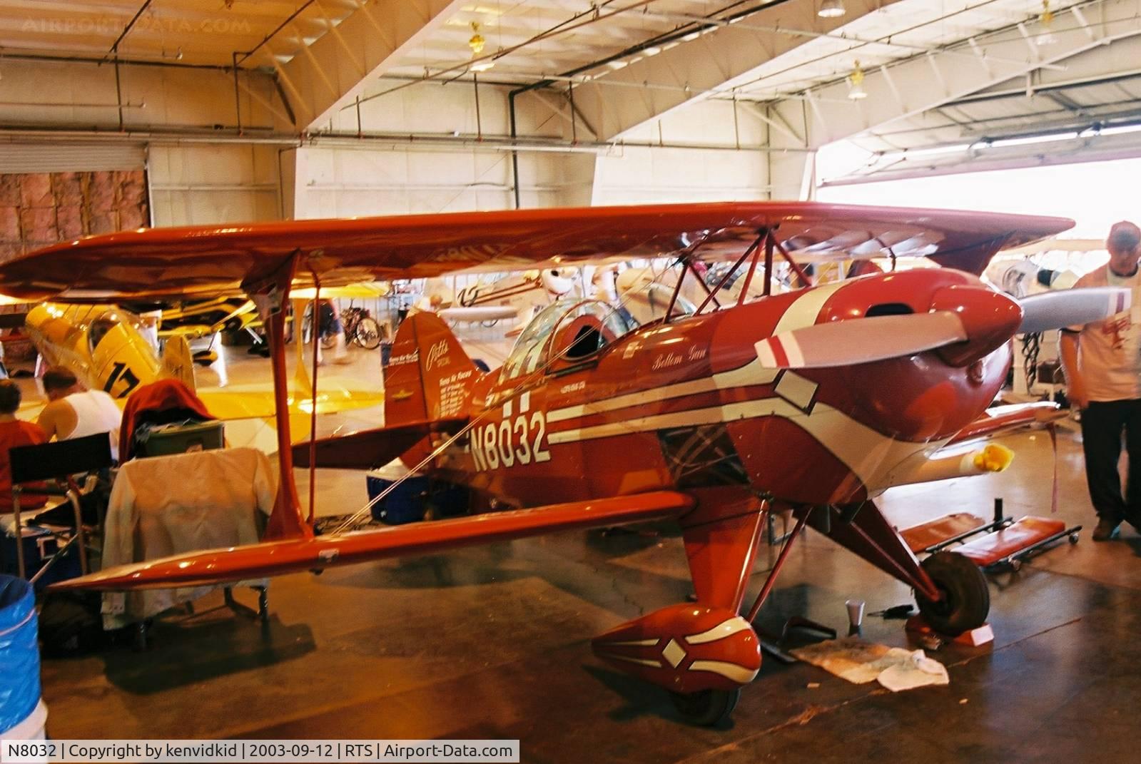N8032, 1974 Aerotek Pitts S-1S Special C/N 1-0020, At the 2003 Reno Air Races.