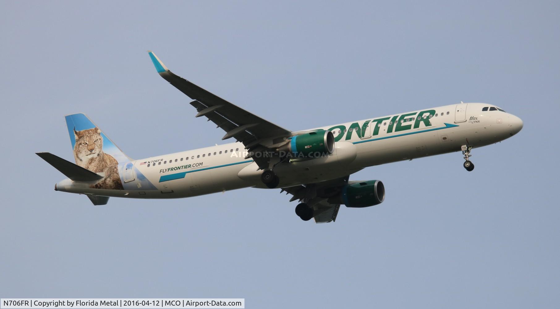 N706FR, 2015 Airbus A321-211 C/N 6926, Frontier Max the Lynx