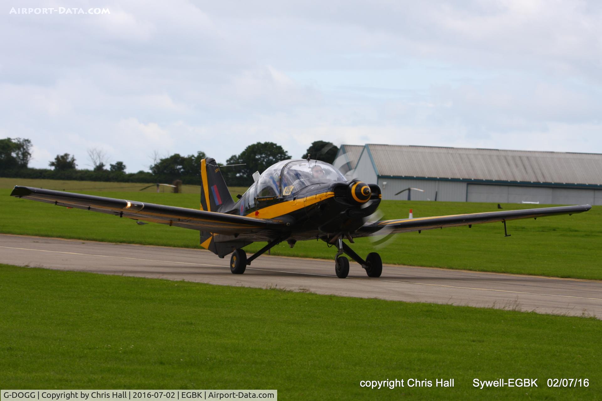 G-DOGG, 1974 Scottish Aviation Bulldog T.1 C/N BH120/308, at Aeroexpo 2016