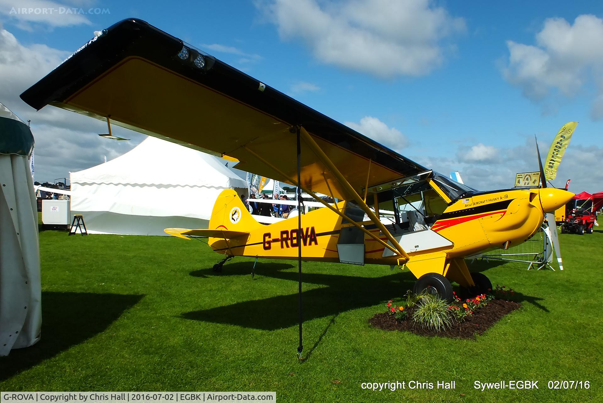 G-ROVA, 2016 Aviat A-1B Husky C/N NF0008, at Aeroexpo 2016