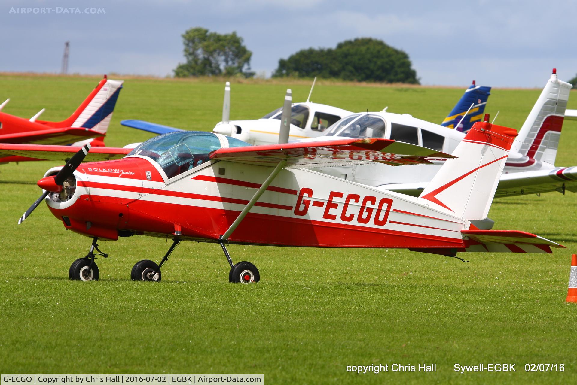 G-ECGO, 1966 Bolkow Bo-208C Junior C/N 599, at Aeroexpo 2016