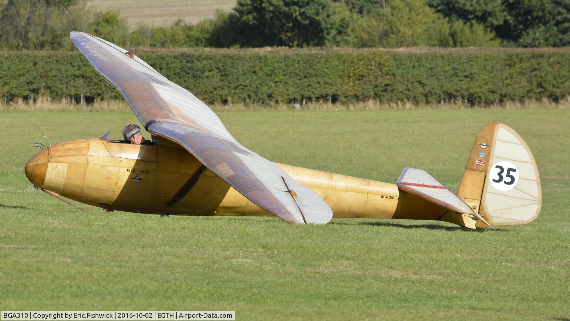 BGA310, 1937 Slingsby T-6 Kite 1 C/N 258B, 1. BGA310 at Shuttleworth Collection's magnificent 'Season Finale,' October, 2016.