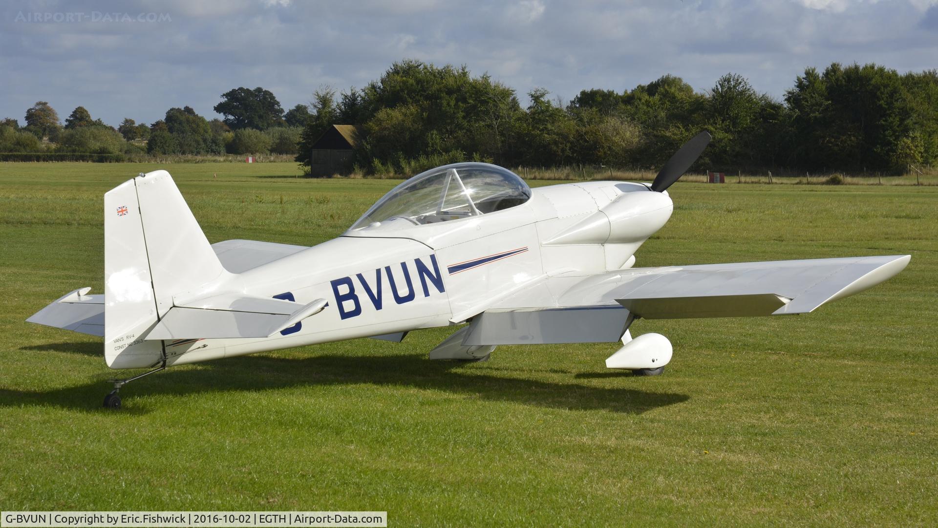 G-BVUN, 1996 Vans RV-4 C/N PFA 181-12488, 2. G-BVUN at Shuttleworth Collection's magnificent 'Season Finale,' October, 2016.