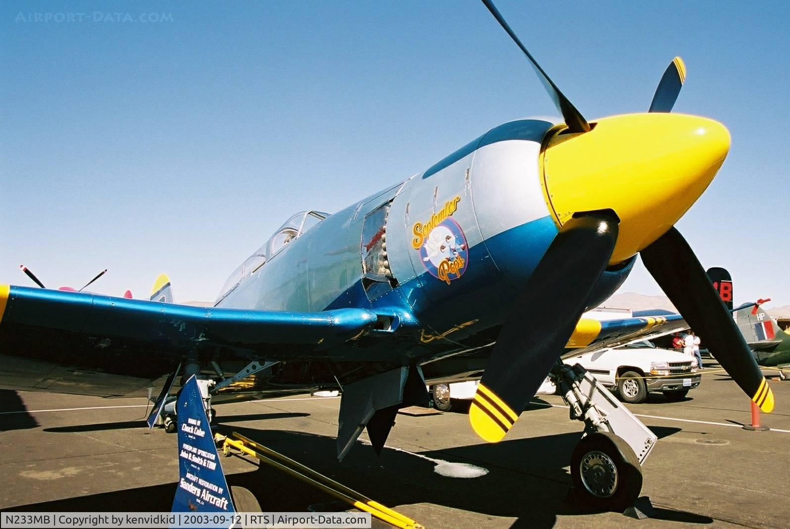 N233MB, 1957 Hawker Sea Fury T.20 C/N 41H/620508, At the 2003 Reno Air Races.