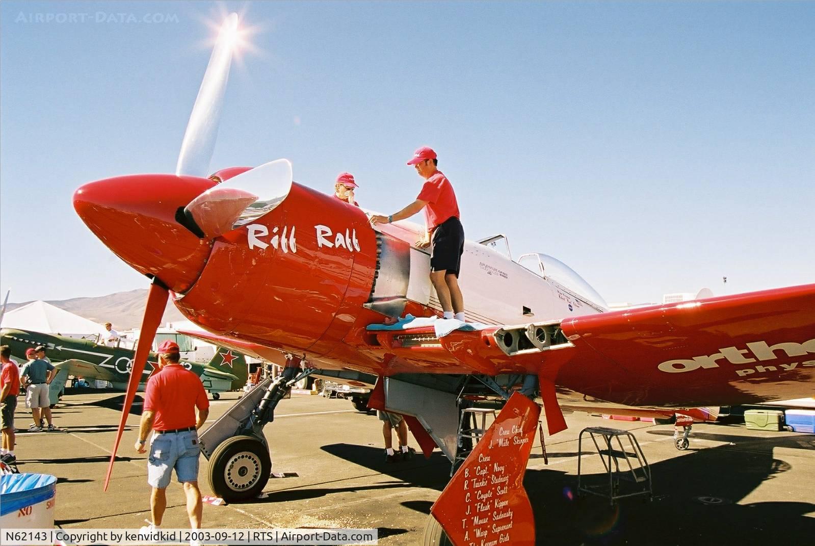 N62143, 1960 Hawker Sea Fury T.20 C/N ES.8509, At the 2003 Reno Air Races.