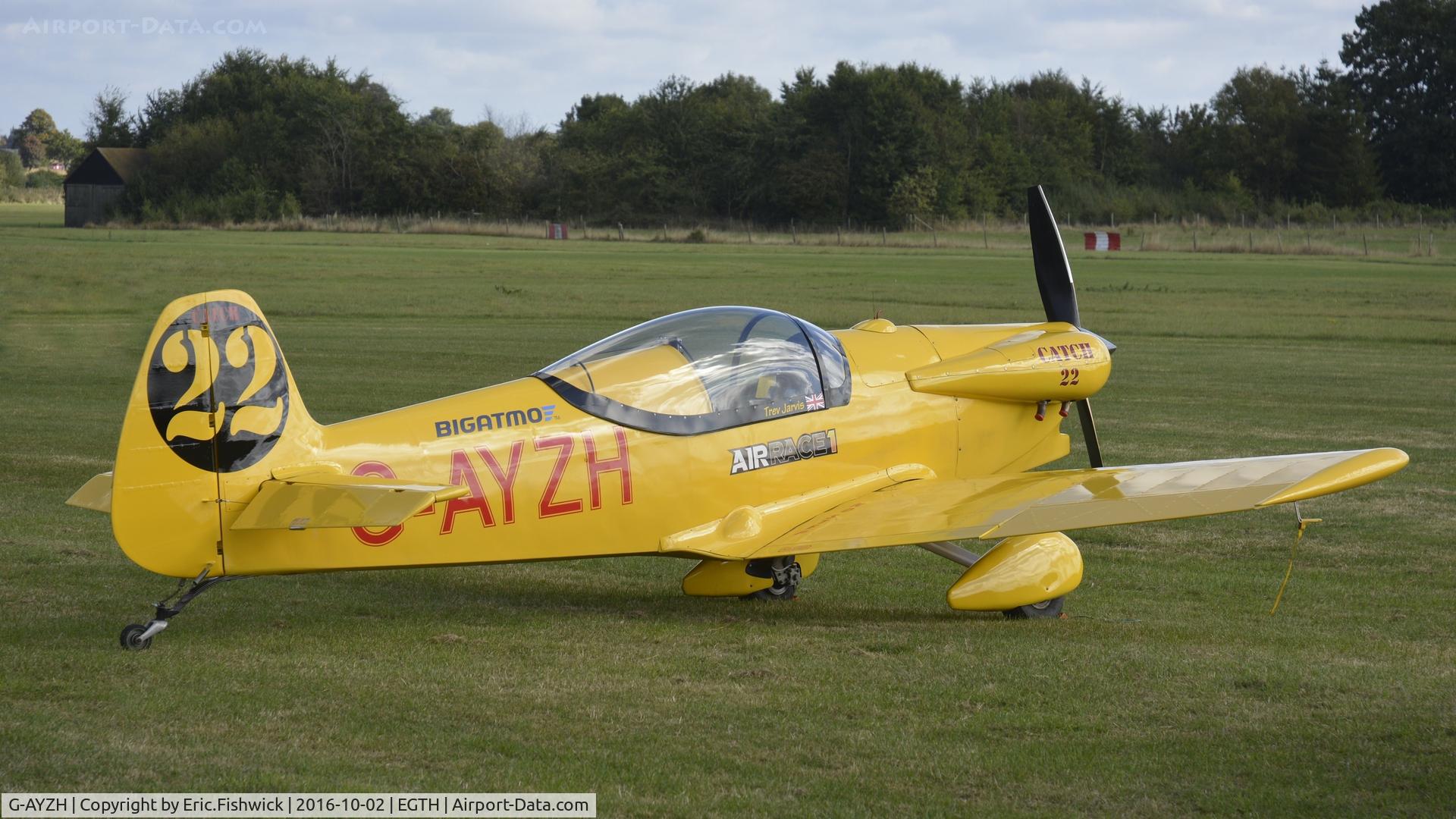 G-AYZH, 2007 Taylor JT-2 Titch C/N PFA 060-1316, 2. G-AYZH one of many racers ready for the chase at Shuttleworth Collection's magnificent 'Season Finale,' October, 2016.