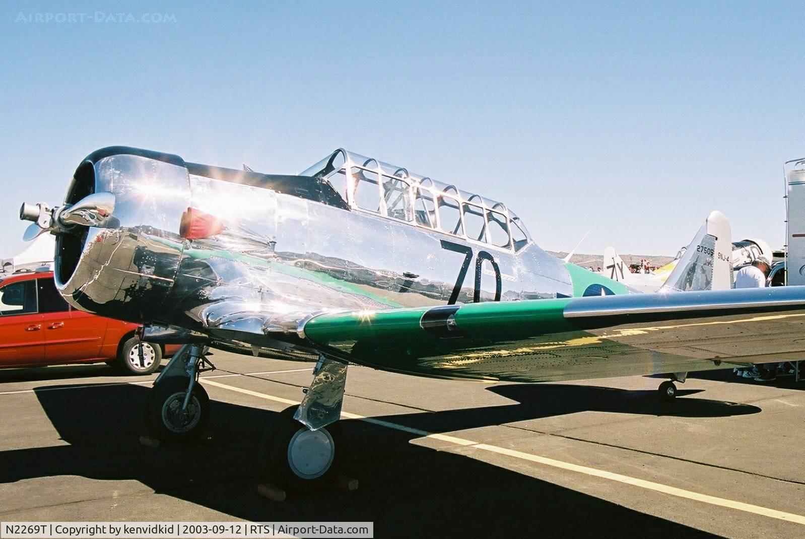 N2269T, 1943 North American Medore SNJ-4 C/N 88-12841, At the 2003 Reno Air Races.